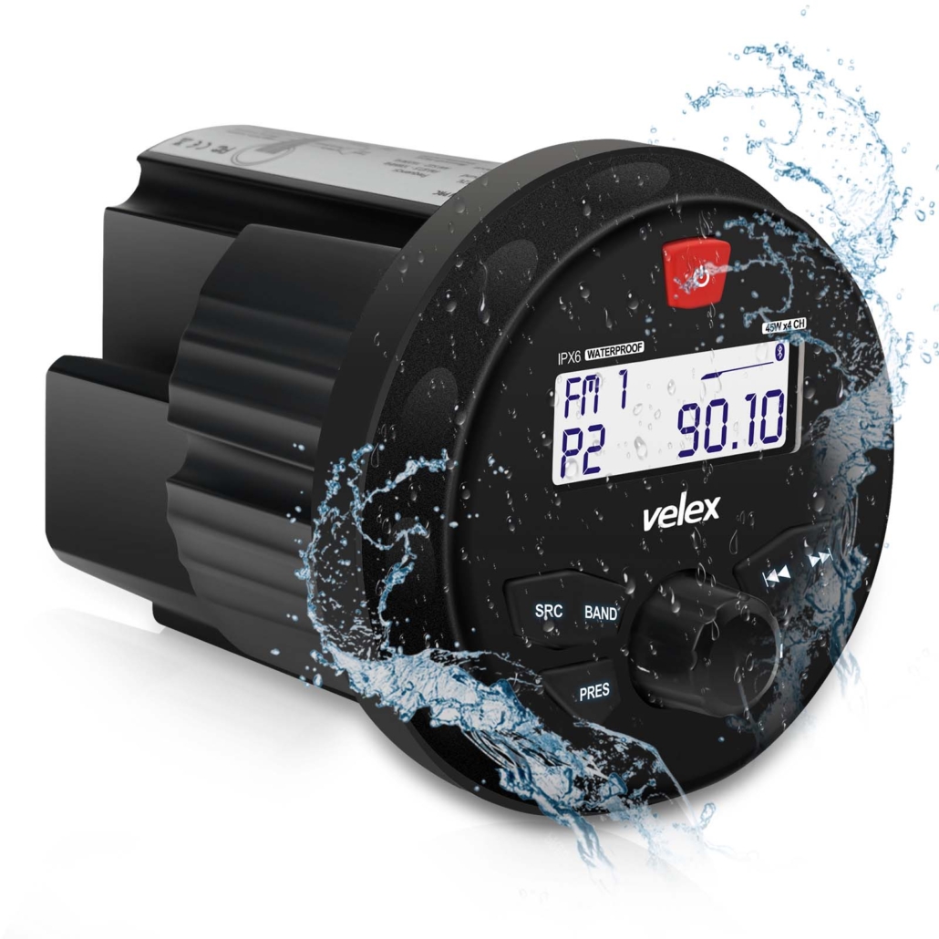 VX163 2023's Best Marine Stereos from Velex